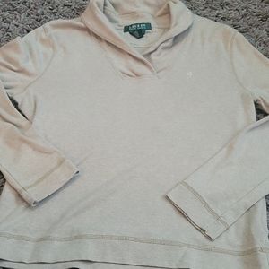 Tan Lauren Ralph Lauren pull-over sweater